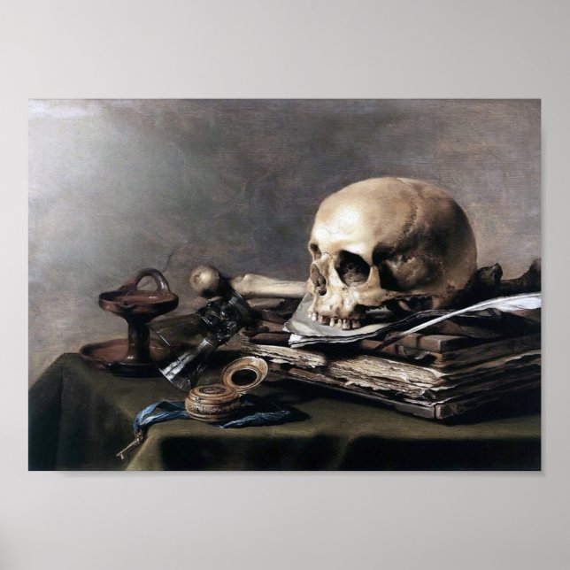 Affiche Vanitas, Pieter Claesz (Devant)