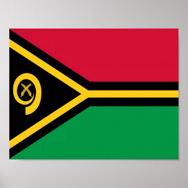 Affiche Vanuatu - Drapeau (Devant)