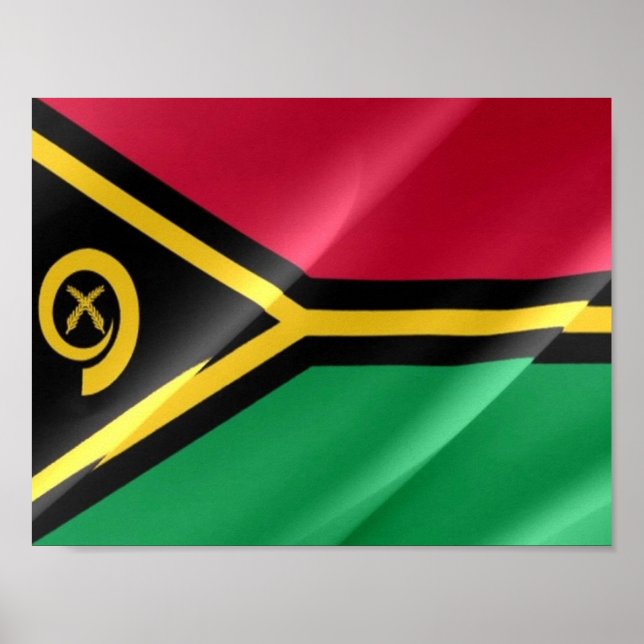 Affiche Vanuatu - Drapeau d'agitation - (Devant)