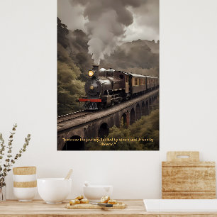 Affiche "Vapeur intemporelle : La Majesté des trains class