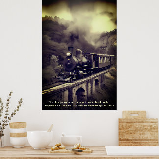 Affiche "Vapeur intemporelle : La Majesté des trains class