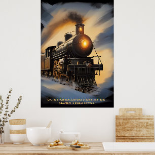 Affiche "Vapeur intemporelle : La Majesté des trains class