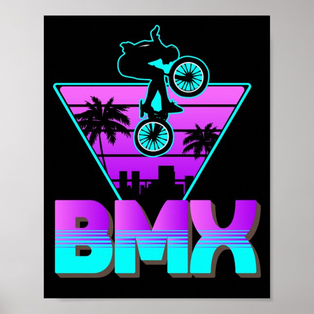 Affiche Vaporwave BMX Bike Boys (Devant)