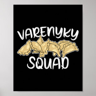Affiche Varenyky Squad Cuisine Ukrainienne Drôle Ukraine S
