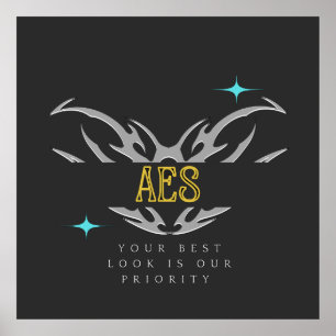 Affiche Variante bleue AES