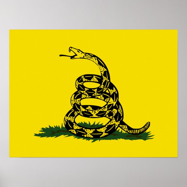 Affiche Variante du drapeau de Gadsden (Devant)