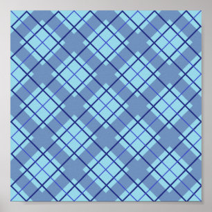 Affiche Variation bleue Plaid