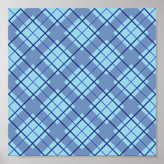 Affiche Variation bleue Plaid