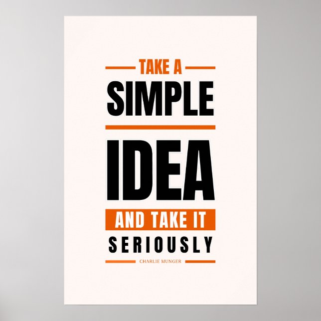 Affiche Variation de l'affiche de Charlie Munger (Devant)