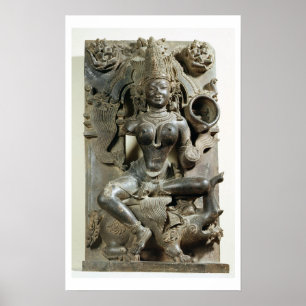 Affiche Varunani, sculpture du temple Konark Sun, Oris