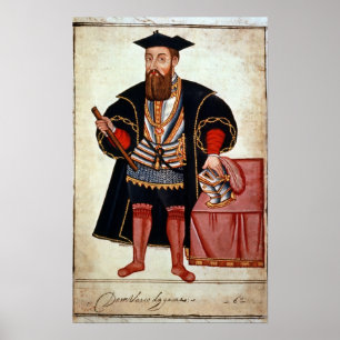 Affiche Vasco da Gama, illustration