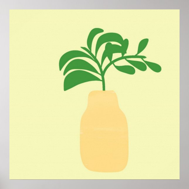 Affiche vase art abstrait (Devant)