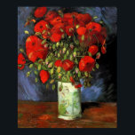 Affiche Vase avec des pavots rouges par Vincent van Gogh.<br><div class="desc">Vase avec des pavots rouges par Vincent van Gogh.</div>