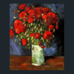 Affiche Vase avec des pavots rouges par Vincent van Gogh.<br><div class="desc">Vase avec des pavots rouges par Vincent van Gogh.</div>