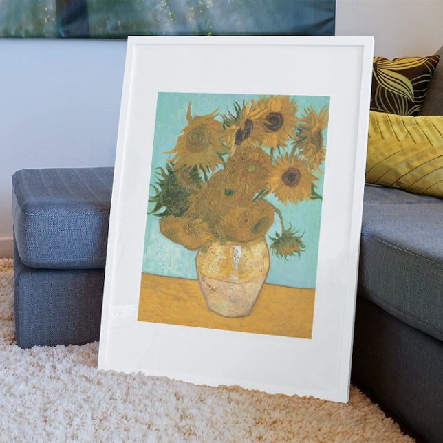Affiche Vase avec douze tournesols par Vincent van Gogh (Créateur téléchargé)