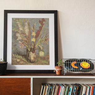 Affiche Vase avec Gladioli par Vincent van Gogh