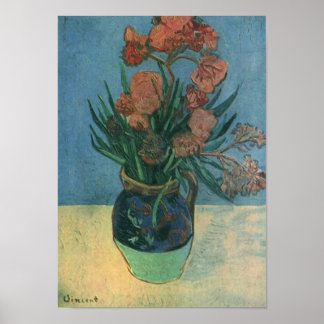 Affiche Vase avec Oleanders Van Gogh Art