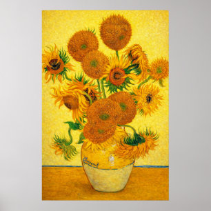 Affiche Vase avec quinze tournesols de Vincent van Gogh