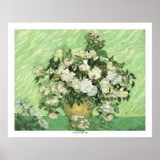 Affiche Vase avec Roses par Vincent van Gogh