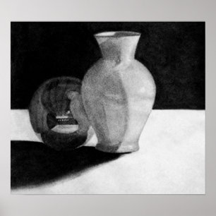 Affiche Vase avec sphère