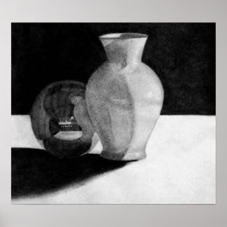 Affiche Vase avec sphère