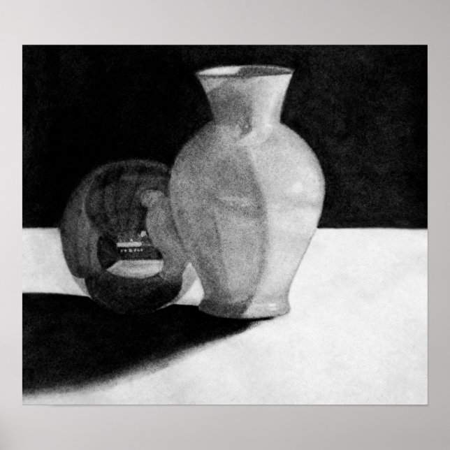Affiche Vase avec sphère (Devant)