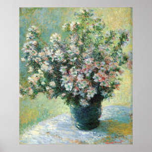 Affiche Vase de fleurs Art de Claude Monet