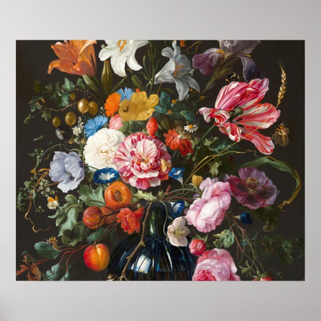 Affiche Vase de fleurs. Créateur Jan Davidsz de Heem. (Devant)