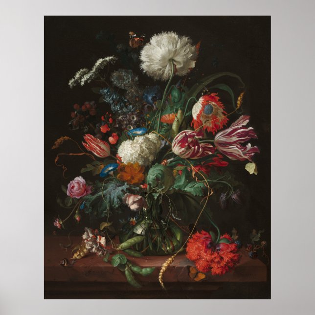 Affiche Vase de fleurs de Jan Davidsz de Heem (Devant)
