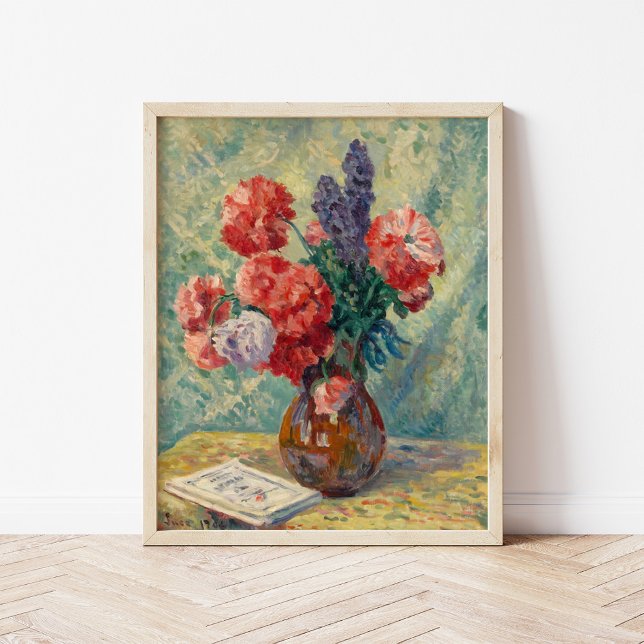 Affiche Vase de Fleurs | Maximilien Luce (Créateur téléchargé)