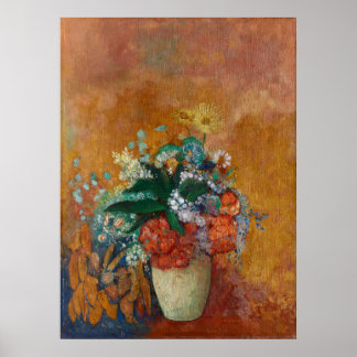 Affiche Vase de fleurs Odilon Redon Peinture à l'huile fra