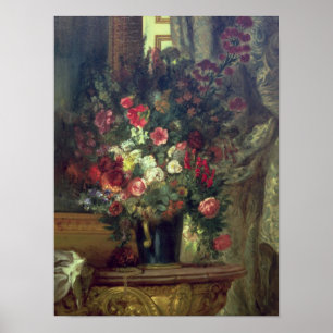 Affiche Vase de fleurs sur une console, 1848-49