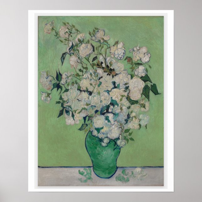 Affiche Vase de Rose, 1890 Vincent van Gogh Small (Devant)