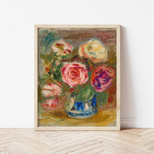 Affiche Vase de Rose   Renoir