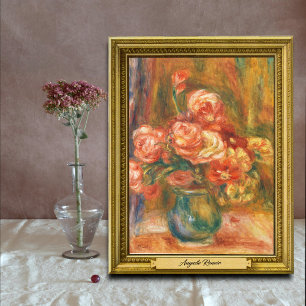 Affiche Vase de Roses par Auguste Renoir Art