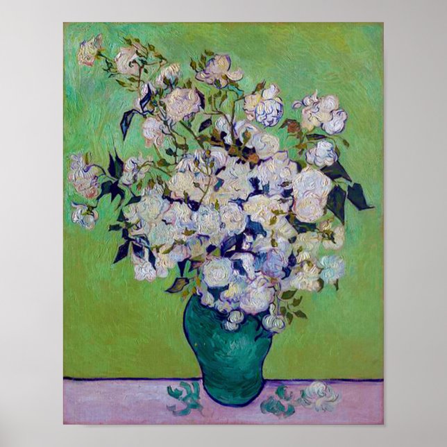 Affiche Vase de Roses, Vincent van Gogh (Devant)