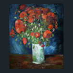 Affiche Vase de Van Gogh avec des pavots<br><div class="desc">Vase with Poppies de Vincent van Gogh (1886).</div>