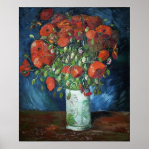 Affiche Vase de Van Gogh avec des pavots