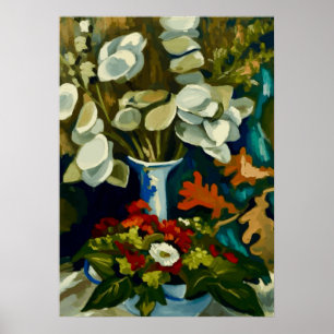 Affiche Vase de Van Gogh avec Lunaria