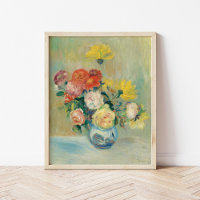 Vase des Roses et Dahlias | Renoir