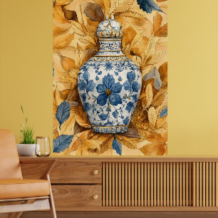 Affiche Vase en céramique de style chinois ("chinoiserie")