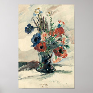 Affiche Vase mit Blumen   Lovis Corinth