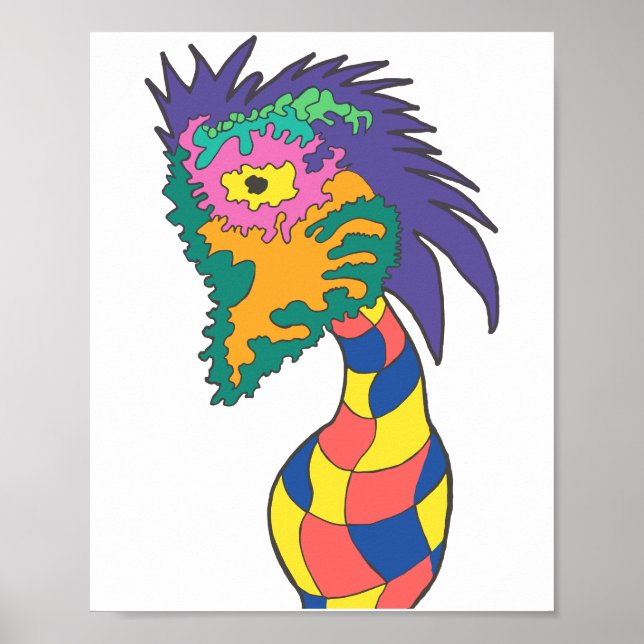 Affiche Vase visage brumeux (Devant)