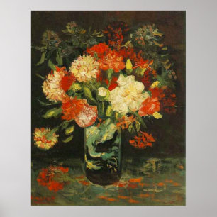 Affiche Vase with Carnations Vincent van Gogh