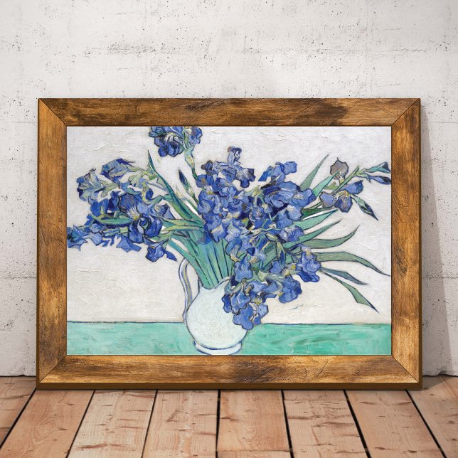 Affiche Vase with Irises Vincent van Gogh  (Créateur téléchargé)