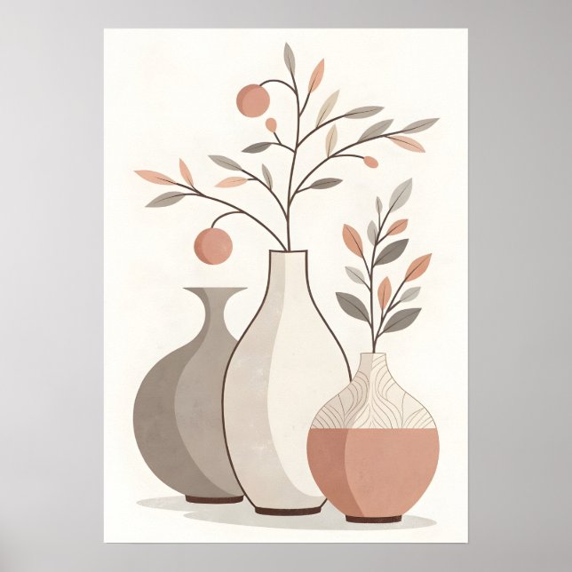 Affiche Vases Bohèmes & Botanique (Devant)