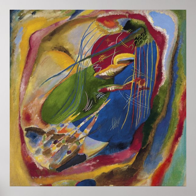 Affiche Vasily Kandinsky - Picture With Three Spots (Devant)