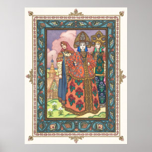 Affiche Vassilissa la Foire de Boris Zvorykin