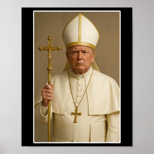 Affiche Vatican Christian Un nouveau pape drôle politique