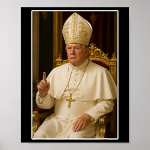 Affiche Vatican Christian Un nouveau pape politique amusan